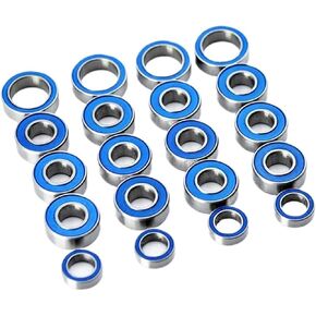 20pcs Miniature Bearing Kit Set for Tamiya Upgrade Parts Accessories TT01 TT-01 TT01E TT01D TT02B 1/10 RC Car Sealed Bearings