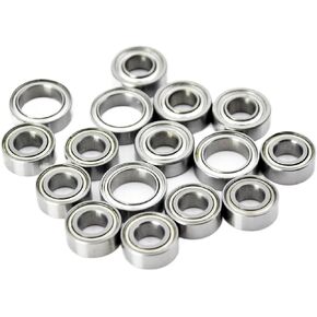 16pcs Miniature Ball Bearings Kit Sealed Bearing for Tamiya TT02 TT-02 TT02D TT-02D 1/10 RC Car Upgrades Parts Accessories