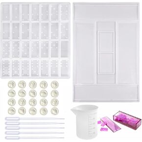 Silicone Molds for Epoxy Resin Casting - Domino Shapes