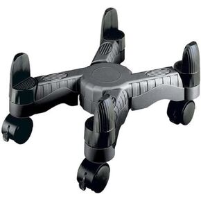 DAC MP-64-BLK Scissors-Style Mobile Cpu Tower Stand, Black
