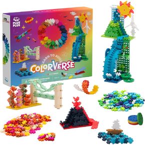 بالإضافة إلى Plus Learn To Build Colonverse Super Set ، مجموعة كتل بناء ثلاثية الأبعاد ، لعبة إنشاءات STEM الإبداعية للأطفال ، 1000 قطعة متشابكة صغيرة