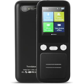 Language Translator Device,Support 138 Languages Translation Online,Offline Instant AI Photo Translator Device,Real Time Voice Translation Device for Travel Learning Business (T16)
