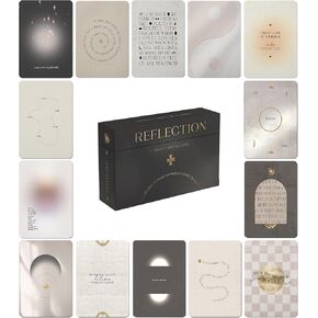 Reflection Mindful Ritual Cards | Mindset & Affirmation Deck, Daily Quotes, Meditation, Self Awareness | 50 Cards, Spiritual Gift