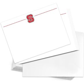 صبار الصحراء في جامعة ولاية كارولينا الشمالية Notecards NC 10 حزمة القرطاسية بطاقة NCSU Wolfpack تشمل الأظرف حفلة Memo شكرًا لك (Notecard 1B)