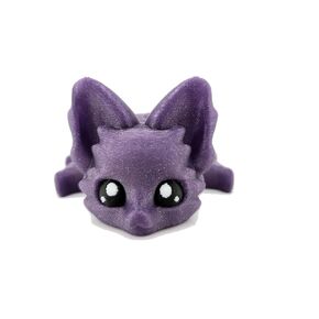 Cute Fox Desk Buddy, Articulated 3D Printed Fidget, 7.5 Inches, Authorized Seller (Matte Pastel Rainbow)