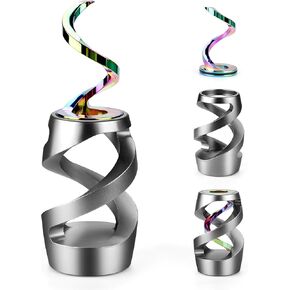 Upgraded Kinetic Desk Toys, Kinetic Spinning Desk Toy, Desk Fidgets for Adults, Fidget Toys for Party Favors, Stocking Stuffers (Rainbow)