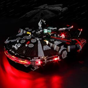 BOOZUU Light Kit for Lego-75389 Dark Falcon - Lighting Compatible with The Dark Falcon 75389 Building Set for Adults (Lights Only, No Model)