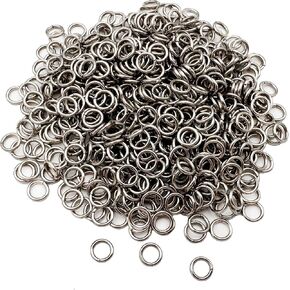 600 Pcs Jump Rings,304 Stainless Steel O Ring,Open/Close Jump Rings,Loop Contactors for Jewelry Making,DIY Crafts, Industrial Repair 8MM