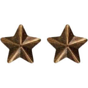 Ribbon Attachment, 3/16" Bronze Star, No Prong, 2 Pieces