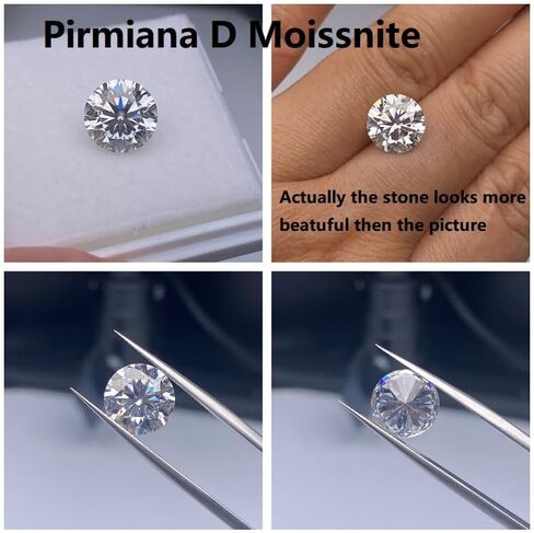 Moissanite real d ملون عديمة اللون moissanite الحجر الحجر VVS1 الوضوح ، المجوهرات النساء مويسانيت لصنع المجوهرات لأقراط الدائري قلادة DIY المجوهرات المجوهرات صنع المجوهرات in Saudi Arabia