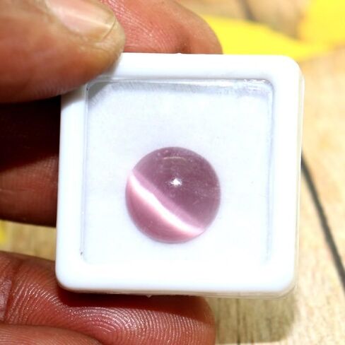 6 CT Origianl Natural chrysoberyl cabochon round cat's best for ring pendant وجعل المجوهرات الفلكية الجميلة in Saudi Arabia