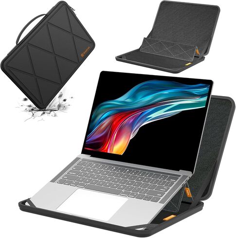 Smatree MS118 Hard Eva Protection Sleeve Case مع حامل متوافق مع جهاز كمبيوتر محمول 17.3 بوصة الحسد 17T/17 ، فأل 17 ، HP 470 G9/G10 كمبيوتر محمول ، HP Laptop 17/17T/17Z ، مكافحة دفتر المياه المضاد للماء. in Kuwait