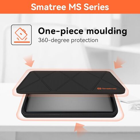 Smatree MS118 Hard Eva Protection Sleeve Case مع حامل متوافق مع جهاز كمبيوتر محمول 17.3 بوصة الحسد 17T/17 ، فأل 17 ، HP 470 G9/G10 كمبيوتر محمول ، HP Laptop 17/17T/17Z ، مكافحة دفتر المياه المضاد للماء. in Kuwait