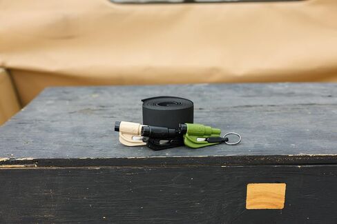 Resqme Family Pack of 3, The Original Emergency Keychain Car Escape Tool, 2-in-1 Seatbelt Cutter and Window Breaker, Made in USA, Orange, Safety Yellow, Pink in Kuwait