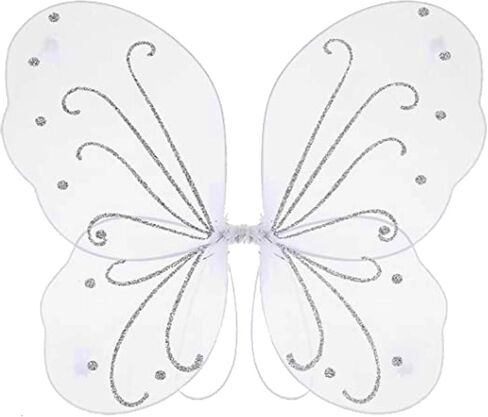 Fairy Girls Wings for Girls, Sparkle Angel Wings Butterfly Girl Wing for Birhday Party Halloween Costume Dress Up in Saudi Arabia