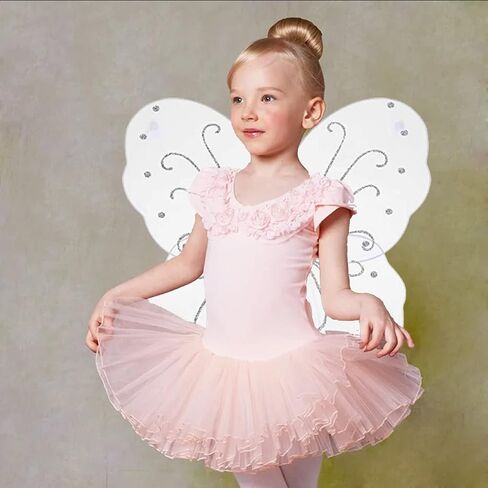 Fairy Girls Wings for Girls, Sparkle Angel Wings Butterfly Girl Wing for Birhday Party Halloween Costume Dress Up in Saudi Arabia