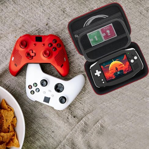 حالة حمل شاقة لـ RG34XX Retro Game Game Console ، حامل تخزين سفر للألعاب الرجعية مع حقيبة شبكية لبطاقة SD ، كابل شحن USB ، دليل المستخدم ، الأسود in Kuwait