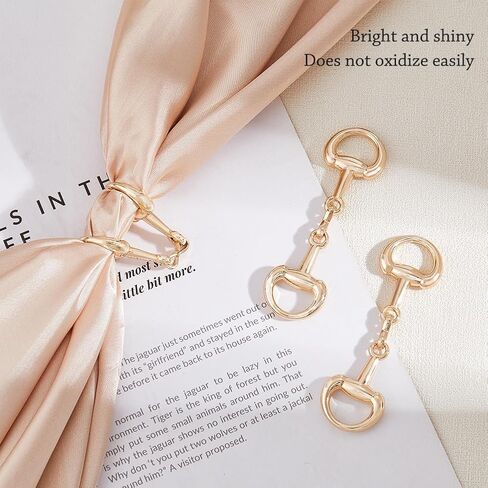 SUPERFINDINGS Double D-Rings Snaffle Bit Buckles Equestrian Jewelry Making for Necklaces Bracelets Foldable Connecting Clasp in Saudi Arabia