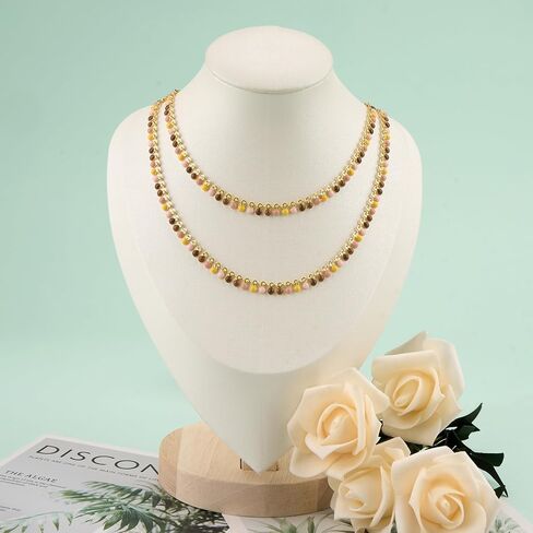 UMAOKANG 3 Meters 18K Gold Plated Chains for Jewelry Making Multicolored Enamel Bulk Chain on Spool in Saudi Arabia