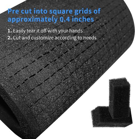 2PCS Pick and Pluck Foam 15.7 x 11.8 x 0.98in, High Density PU Customizable Foam Insert, Pick Apart Foam Insert, Pre Cubed Foam Sheet for Toolbox, Craft, Game Box in Kuwait