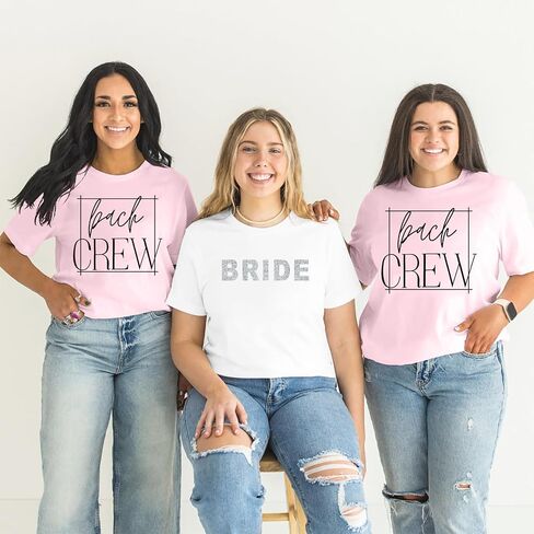 Bride Shirt for Women Engaged Shirt Bachelorette Party Shirts Bride Crew Short Sleeve Bridal Shower Tee Tops in Saudi Arabia