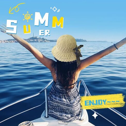 طقم الكروشيه Shenjill للمبتدئين مع خيوط الكروشيه ياسمينز الصياد القبعة الكروشيه المبتدئين للبالغين مجموعات خيوط مبتدئة سهلة للكروشيه تعليمات سهلة المتابعة (حليب أبيض) in Kuwait