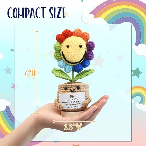 فريق Sea Team المصنوع يدويًا Doll Cactus Crochet مع بطاقة الدعم العاطفي ، نبات محبط محبط ، زخرفة عيد الميلاد ، هدية تقدير لزميل العمل ، صديق ، Bestie ، المعلم in Saudi Arabia