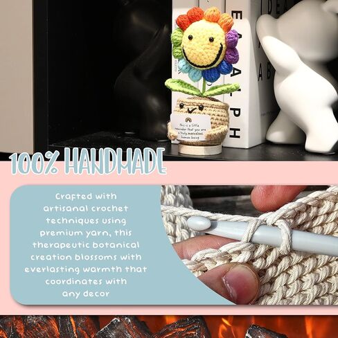 فريق Sea Team المصنوع يدويًا Doll Cactus Crochet مع بطاقة الدعم العاطفي ، نبات محبط محبط ، زخرفة عيد الميلاد ، هدية تقدير لزميل العمل ، صديق ، Bestie ، المعلم in Saudi Arabia
