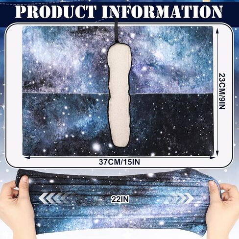Zhanmai 8 Pcs Jumbo Book Cover Stretchable Nylon Fabric Book Protector Large Reusable Washable Cover for Paperback Notebook Hardcover Textbook up to 9 x 11 Inch (Galaxy) in Saudi Arabia