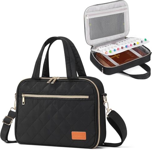 Bible Cover Case for Women, Large Girl Bible Case with Detachable Pen Slot & Shoulder Strap, Bible Carrying Case for Womens Girls Bible Study, Black in Saudi Arabia