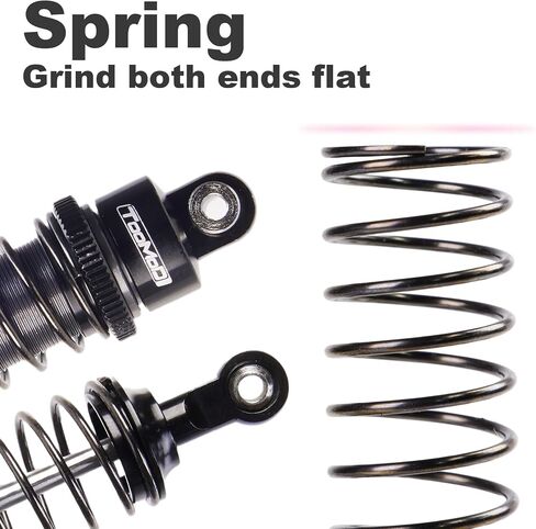 90mm RC All Aluminum Alloy Oil Filled Shock Absorbers kit for Axial SCX10 D90 TRX4 Tamiya CC01 Truck Crawler/Truck/Off-Road Car Upgrades Replace Parts （Black） in Saudi Arabia