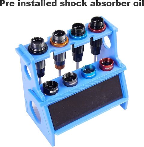 90mm RC All Aluminum Alloy Oil Filled Shock Absorbers kit for Axial SCX10 D90 TRX4 Tamiya CC01 Truck Crawler/Truck/Off-Road Car Upgrades Replace Parts （Black） in Saudi Arabia