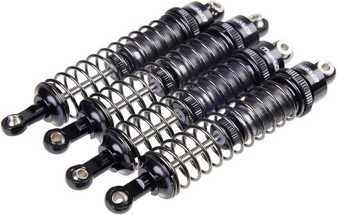 90mm RC All Aluminum Alloy Oil Filled Shock Absorbers kit for Axial SCX10 D90 TRX4 Tamiya CC01 Truck Crawler/Truck/Off-Road Car Upgrades Replace Parts （Black） in Saudi Arabia