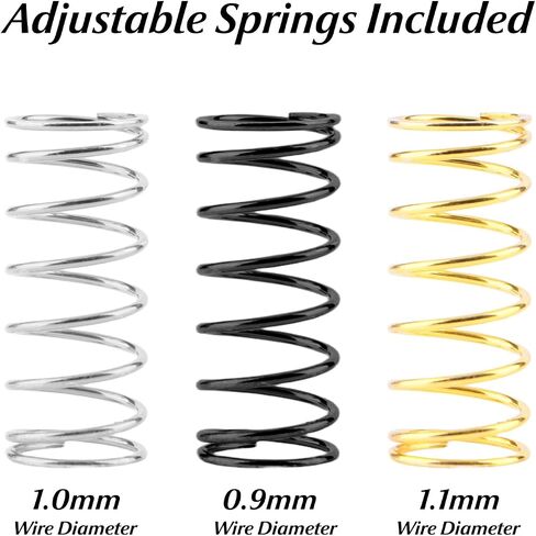 GPM Racing Aluminum Alloy Front & Rear Shock Absorbers Set with Adjustable Springs for ARRMA 1/18 Granite, 1/16 Mojave, 1/14 Typhon GROM RC Truck Upgrades – Replaces ARA330806 (Blue) in Saudi Arabia