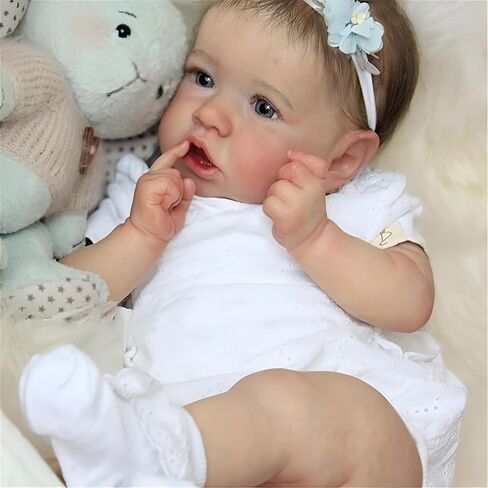 Reborn Baby Dolls - 20 inch Lifelike Realistic Baby Doll Boy, Real Life Baby Dolls with Soft Weighted Body, Real Newborn Baby Reborn Gift with Accessories for 3+ Years Old Kids in Saudi Arabia