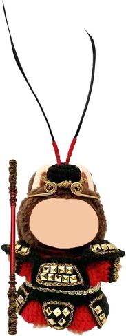 Clothes for Blind Box Doll , Sun Wukong Crochet 4-Piece Set Clothes for 17cm Blind Box Doll Cute Handmade Outfit Ropa para Blind Box Doll Accessories (NO Doll) in Saudi Arabia