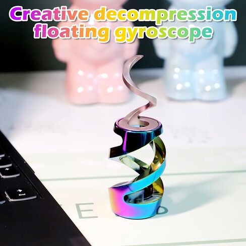 Upgraded Kinetic Desk Toys, Kinetic Spinning Desk Toy, Desk Fidgets for Adults, Fidget Toys for Party Favors, Stocking Stuffers (Rainbow) in Saudi Arabia