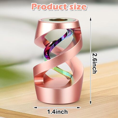 Upgraded Kinetic Desk Toys, Kinetic Spinning Desk Toy, Desk Fidgets for Adults, Fidget Toys for Party Favors, Stocking Stuffers (Rainbow) in Saudi Arabia