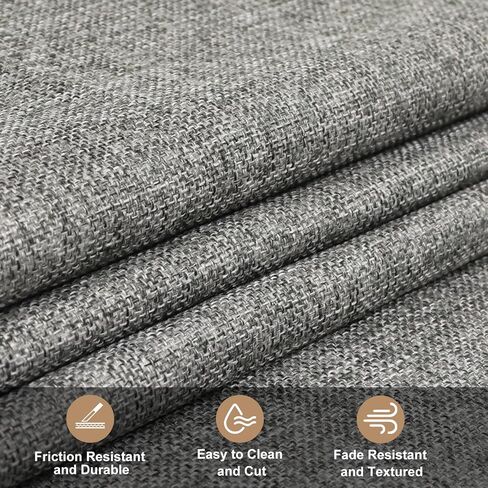 78 × 57 بوصة طبيعية سميكة من القماش الممتاز Linen Liner Liner Multi متعددة الأغراض مواد الألياف للبستنة لحفلات الزفاف العدائين ديكورات الحفلات المنزل عيد الميلاد (رمادي داكن) in Kuwait