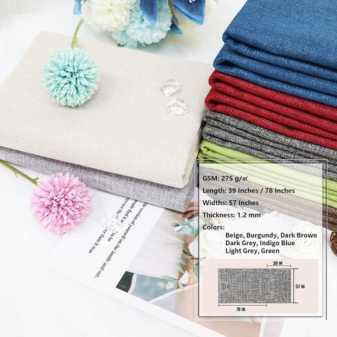 78 × 57 بوصة طبيعية سميكة من القماش الممتاز Linen Liner Liner Multi متعددة الأغراض مواد الألياف للبستنة لحفلات الزفاف العدائين ديكورات الحفلات المنزل عيد الميلاد (رمادي داكن) in Kuwait