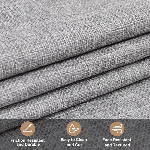 78 × 57 بوصة طبيعية سميكة من القماش الممتاز Linen Liner Liner Multi متعددة الأغراض مواد الألياف للبستنة لحفلات الزفاف العدائين ديكورات الحفلات المنزل عيد الميلاد (رمادي داكن) in Kuwait