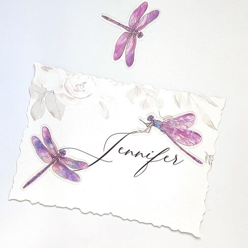 ملصقات Dragonfly Sparkly - 30 PCS CLEAR PET GLITTER DELITRAPHIC HOLOGRAPHIC DOCERS FOR SCRAPBOOK ، JOURNAL ، JUNK JOURNAL ، COLLAGE - PRABRAIN in Kuwait