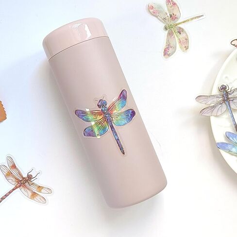 ملصقات Dragonfly Sparkly - 30 PCS CLEAR PET GLITTER DELITRAPHIC HOLOGRAPHIC DOCERS FOR SCRAPBOOK ، JOURNAL ، JUNK JOURNAL ، COLLAGE - PRABRAIN in Kuwait