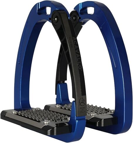 Acavallo Arena Alupro Safety Stirrup, One Size, 12cm, Blue in Kuwait
