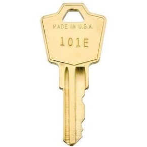 Pair of New Replacemnt Keys for HON File Cabinets and Various Office Furniture: Cut to Code (150E)