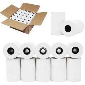 (50) 1ply Thermal Paper Rolls 3-1/8 X 119ft from Nayelish- Super Value Pack