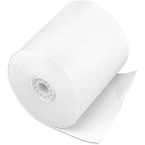 PM Company POS/Cash Register Rolls, 3 Inches X 150 Feet, White, 50 per Carton (07702)