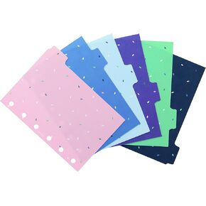 Filofax Organizer Accessory, Pocket Size, Garden Collection, Dividers with Tabs, Set of Six (B132744)