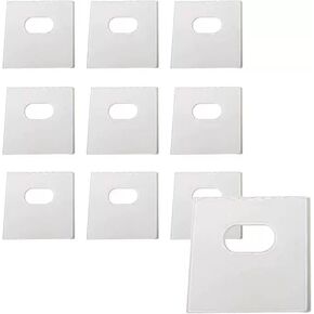 20 PCS MINI شفاف الستار إصلاح الشريط الستائر واضحة مع ثقوب مسبقة