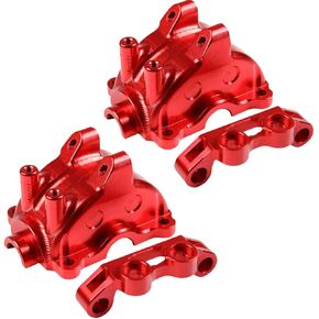 CNC Aluminum Metal TT-02 Front/Rear Universal Gear Box Cover Upgrade Kit for 1/10 RC Car TT02 Gearbox (Blue)